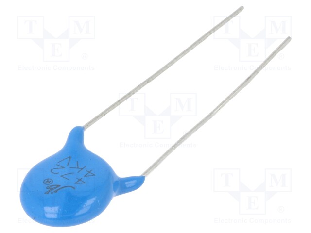 Capacitor: ceramic; 4.7nF; 4kVDC; Y5V; ±20%; 7.5mm