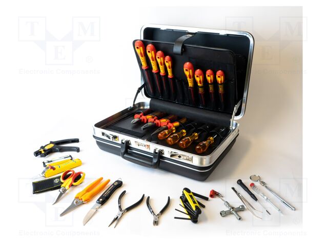 Kit: general purpose; for electricians; 29pcs.
