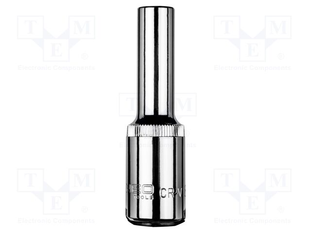 Socket; 6-angles,socket spanner; HEX 8mm; 1/2"; long