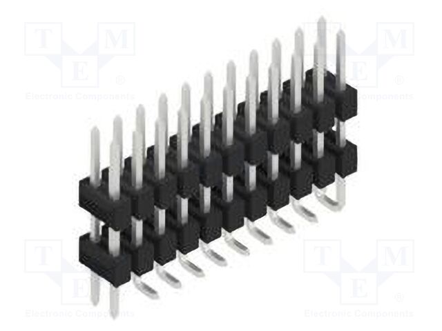 Connector: pin strips; pin header; male; PIN: 22; 2.54mm; SMT; 2x11