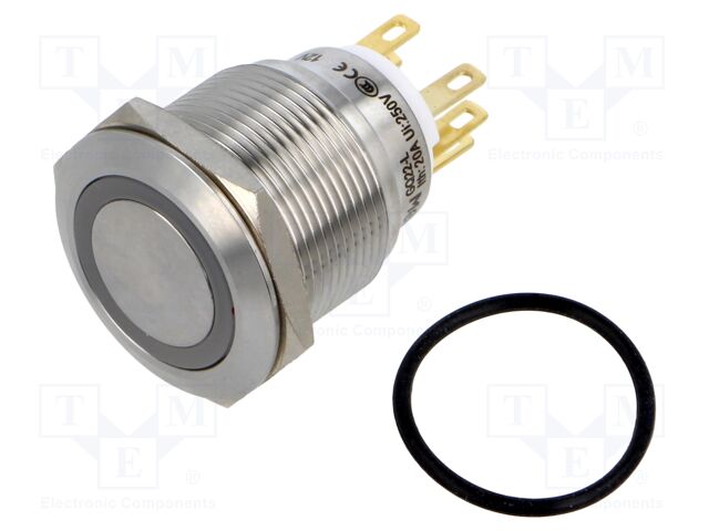 Switch: vandal resistant; Pos: 2; SPDT; 3A/220VAC; 5A/24VDC; IP65