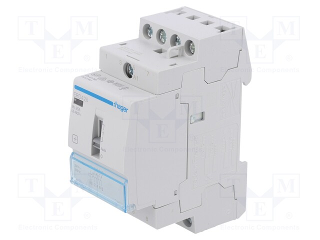 Contactor: 4-pole installation; 25A; 24VAC; NO x4; DIN; -10÷50°C