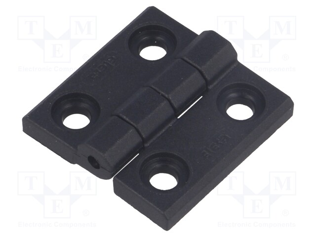 Hinge; Width: 30mm; technopolymer (PA); black; H: 30mm