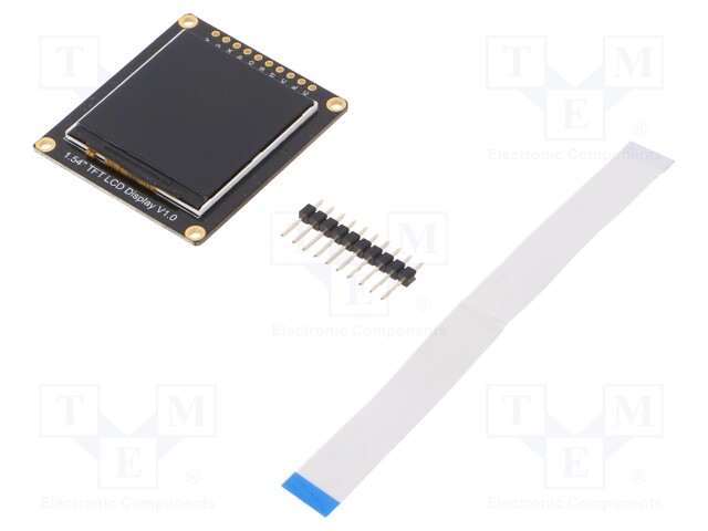 Module: display; LCD display; 3.3÷5VDC; SPI; 27.72x27.72mm; 1.54"