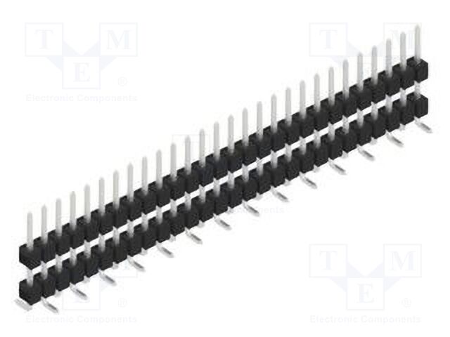 Connector: pin strips; pin header; male; PIN: 28; 2.54mm; SMT; 1x28