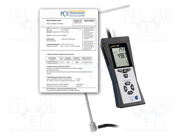 Manometer; Press.meas.range: 0÷50mbar; LCD 2,5"; ±0.3%; IP20