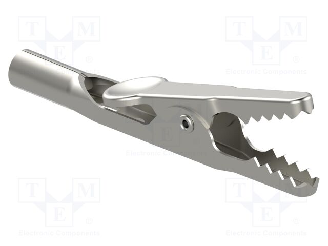 Crocodile clip; 16A; 60VDC; Grip capac: max.10mm; Contacts: steel