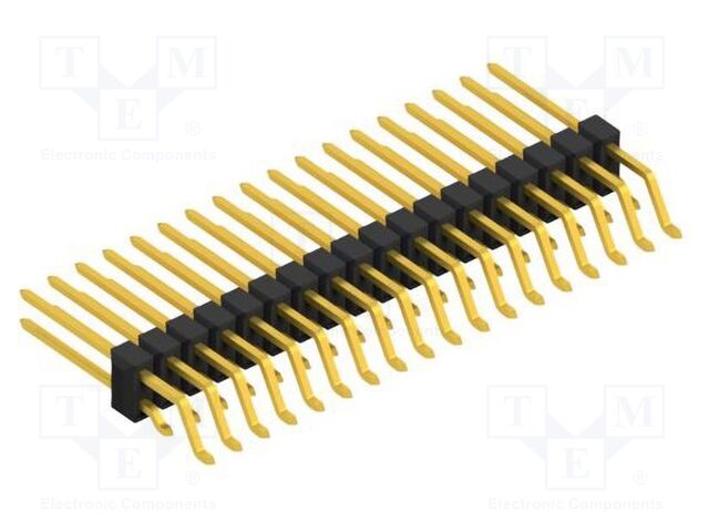 Connector: pin strips; pin header; male; PIN: 36; 2.54mm; SMT; 2x18