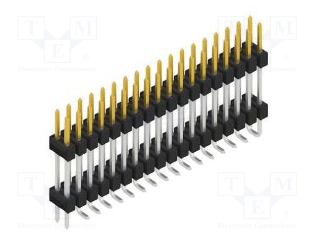 Connector: pin strips; pin header; male; PIN: 36; 2.54mm; SMT; 2x18