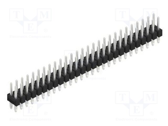 Connector: pin strips; pin header; male; PIN: 54; 2.54mm; THT; 2x27