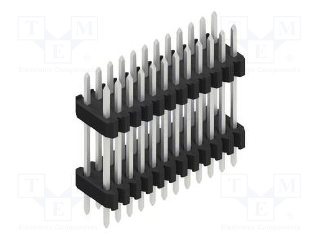 Connector: pin strips; pin header; male; PIN: 24; 1.27mm; THT; 2x12