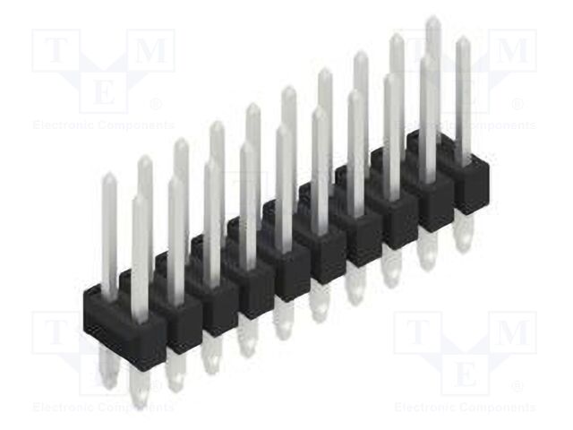 Connector: pin strips; pin header; male; PIN: 20; 2.54mm; THT; 2x10