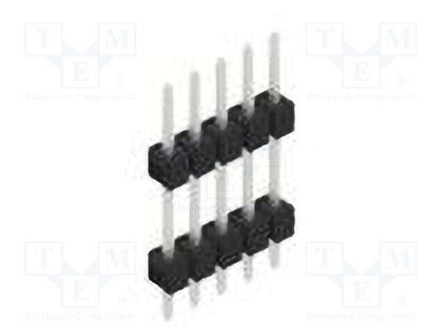 Connector: pin strips; pin header; male; PIN: 5; 2.54mm; THT; 1x5