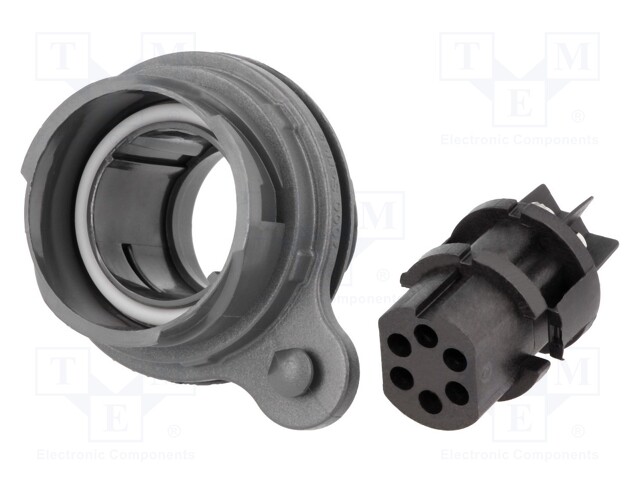 Connector: circular; socket; female; PIN: 6; Buccaneer 7000; 10A