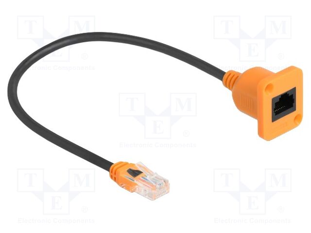 Extender Ethernet; U/UTP; Cat: 5e; RJ45 socket,RJ45 plug; 0.3m