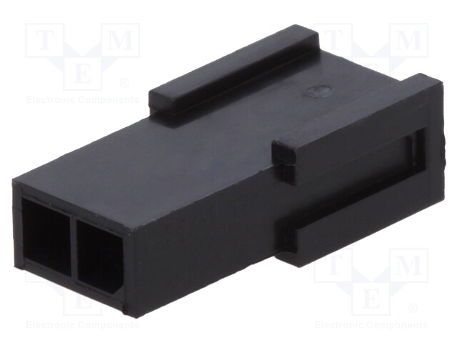 Plug; wire-board; male; Micro MATE-N-LOK; 3mm; PIN: 2; w/o contacts