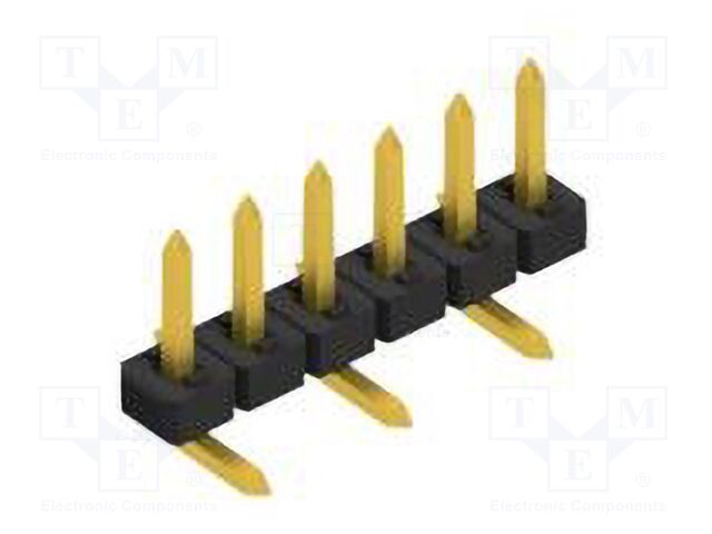 Connector: pin strips; pin header; male; PIN: 6; 2mm; SMT; 1x6; 100V