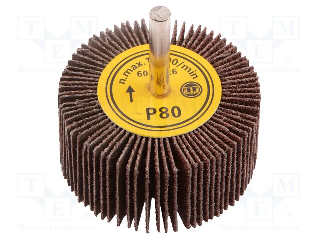 Grinding pin; Ø: 60mm; power tools; flap; H: 30mm