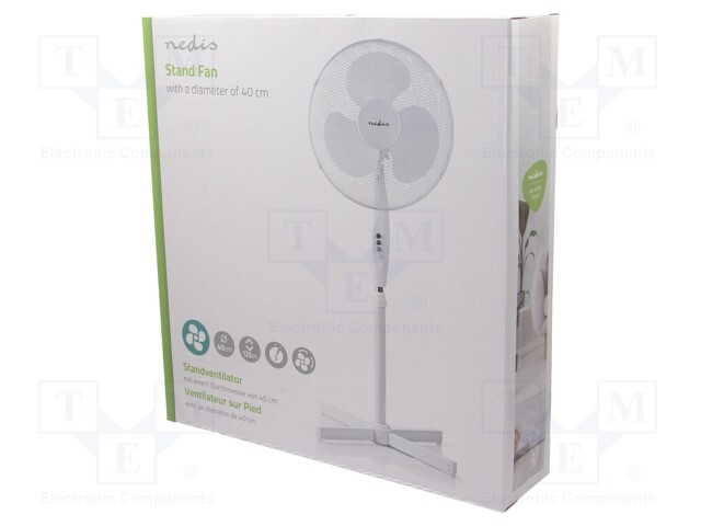 Fan: AC; 45W; 220÷240V; Ø: 400mm; Len: 1.5m; 600x600x1200mm; white
