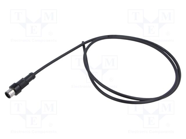 Connector: M12; plug; male; straight; Plating: gold-plated; cables