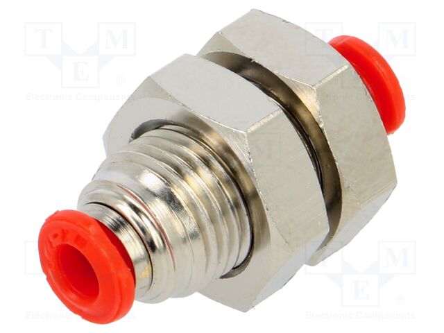Push-in fitting; bulkhead,straight,inline splice; M10x1; 3mm