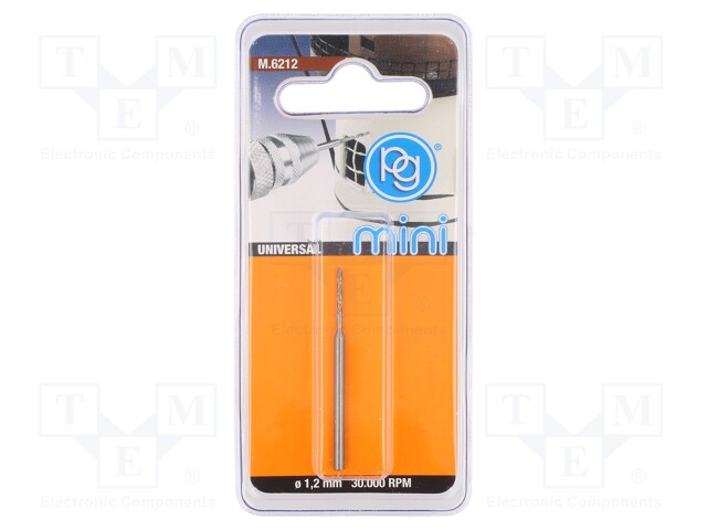 Drill bit; for metal; Ø: 1.2mm; precision