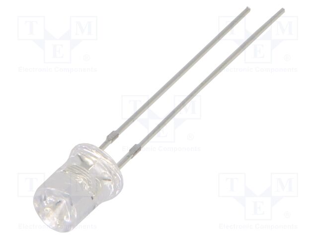 LED; blue; 5mm; 220÷330mcd; 120°; Front: recessed; 12÷15VDC