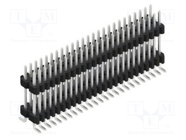 Connector: pin strips; pin header; male; PIN: 50; 1.27mm; SMT; 2x25