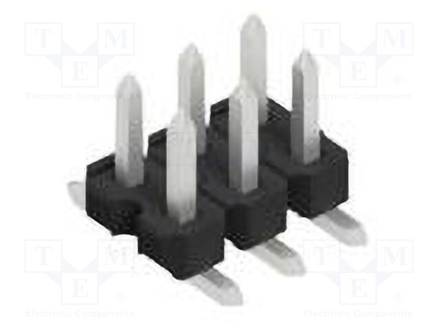 Connector: pin strips; pin header; male; PIN: 6; 2.54mm; SMT; 2x3