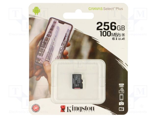 Memory card; microSD; R: 100MB/s; W: 80MB/s; Class 10 UHS I U3