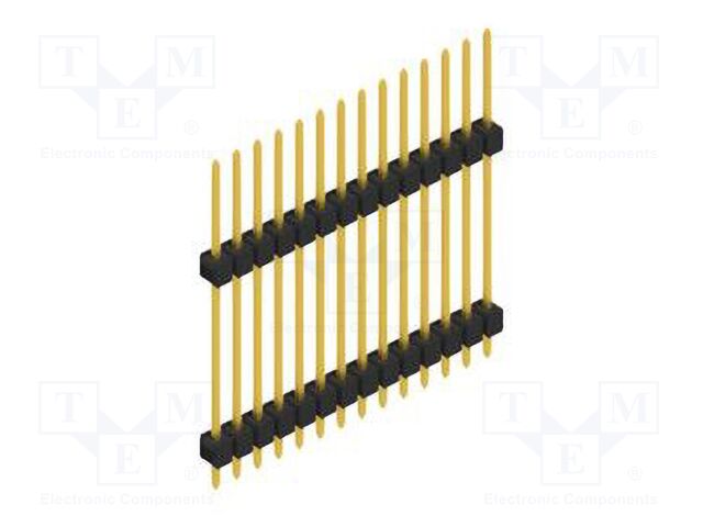 Connector: pin strips; pin header; male; PIN: 14; 2.54mm; THT; 1x14