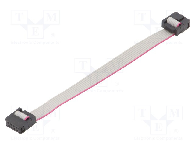 Ribbon cable with IDC connectors; 8x28AWG; Cable ph: 1.27mm
