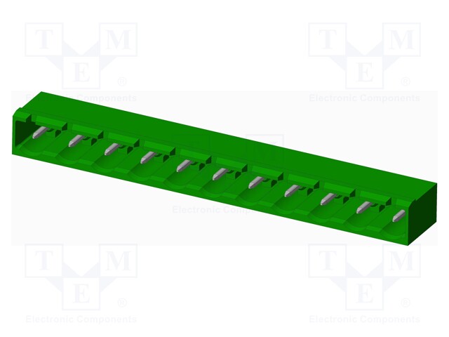 Connector: pluggable terminal block; socket; male; angled 90°