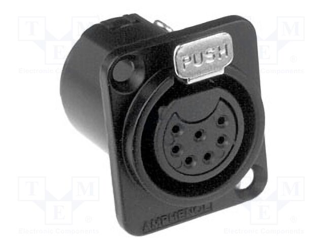 Connector: XLR; socket; female; Plating: tinned; soldering; IP40; AC