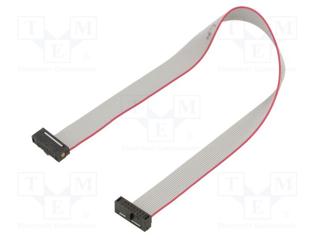 Ribbon cable with IDC connectors; Tape ph: 0.64mm; 203.2mm