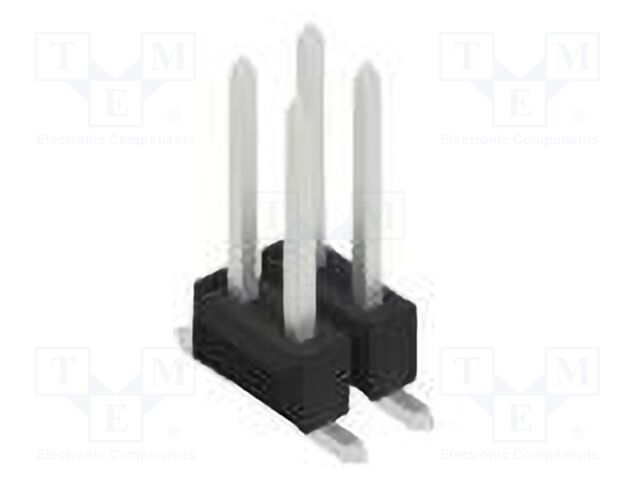 Connector: pin strips; pin header; male; PIN: 4; 2.54mm; SMT; 2x2