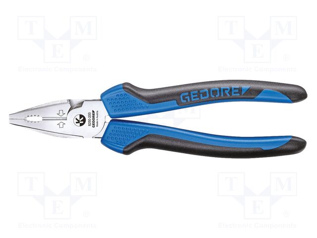 Pliers; universal; induction hardened blades; 200mm; universal