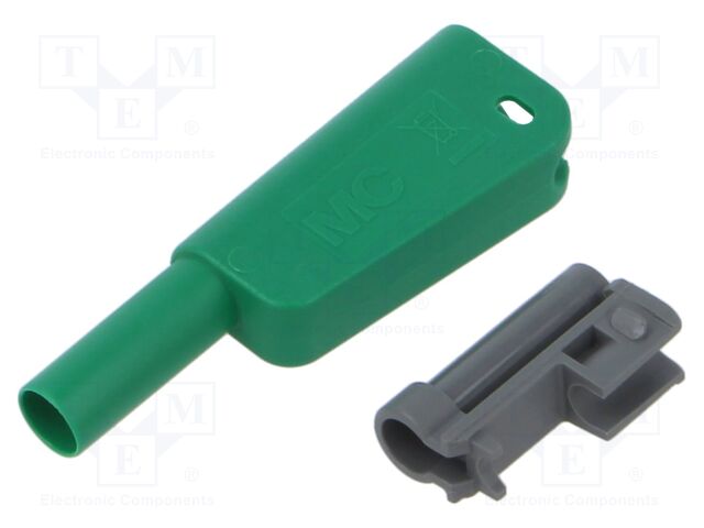 Case; 32A; green; 55.4mm; for banana plugs