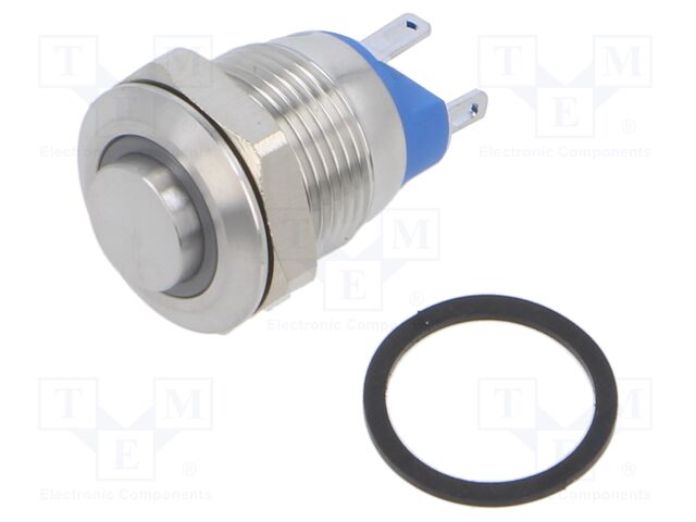 Switch: vandal resistant; Pos: 2; SPST-NO; 2A/36VDC; IP65; OFF-(ON)