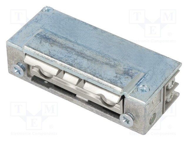 Electromagnetic lock; 20÷25VDC; V: with adjustable hook; H: 67mm