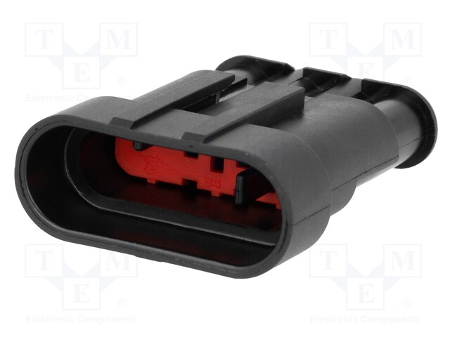 Connector: wire-wire; Superseal 1.5; plug; male; PIN: 4; IP67; 24VDC