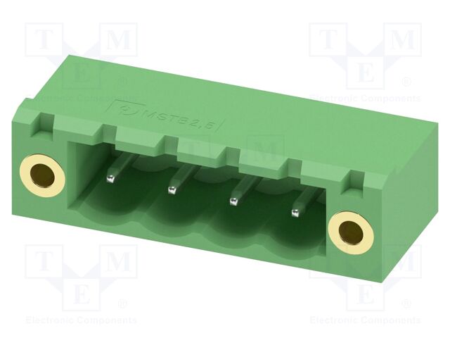 PCB headers, nominal cross section: 2.5 mm?, color: green, n