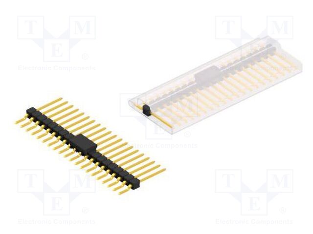 Connector: pin strips; pin header; male; PIN: 20; 2.54mm; SMT; 1x20