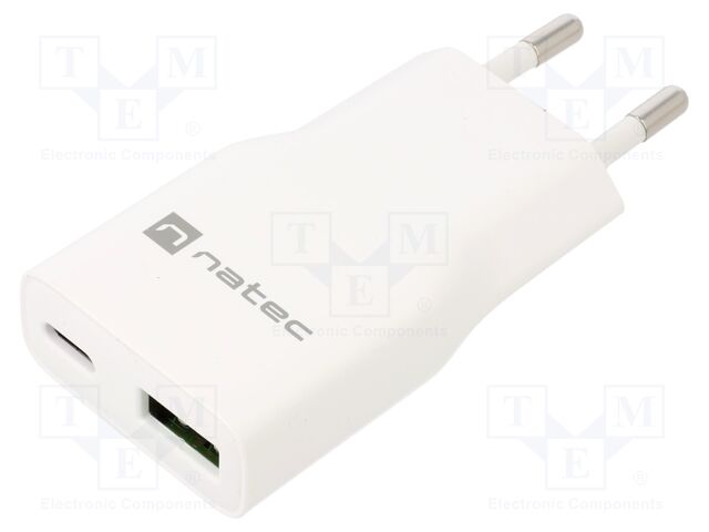 Power supply: switching; plug-in; 5÷12VDC; 3A; 20W; 83x38x16mm