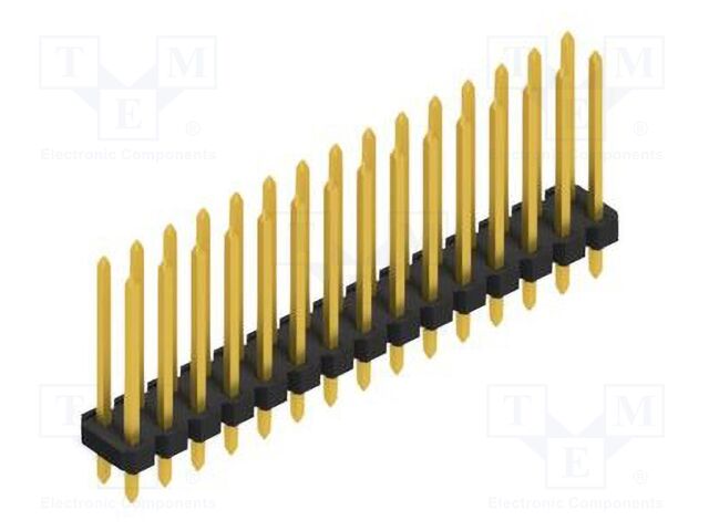 Connector: pin strips; pin header; male; PIN: 30; 2.54mm; THT; 2x15