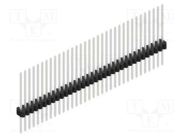 Connector: pin strips; pin header; male; PIN: 34; 1.27mm; THT; 1x34