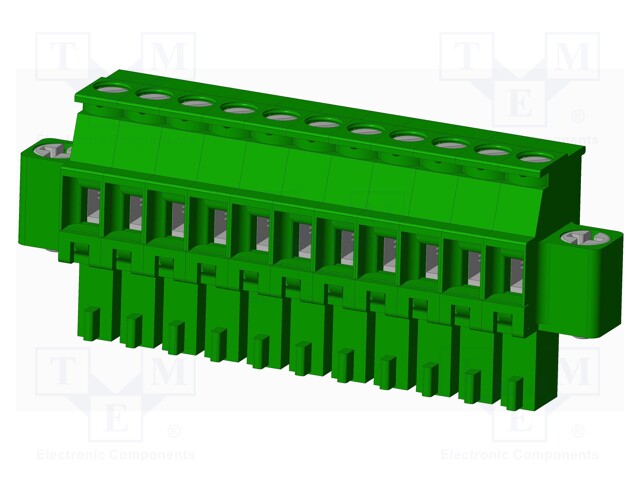 Connector: pluggable terminal block; plug; female; angled 90°