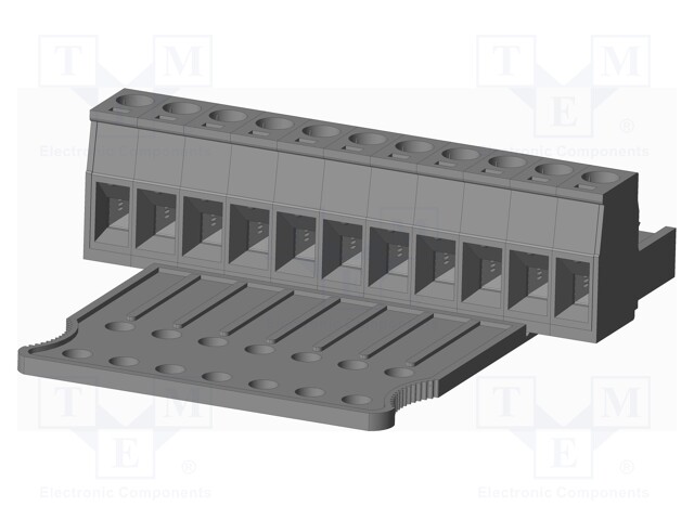 Connector: pluggable terminal block; plug; female; straight; grey