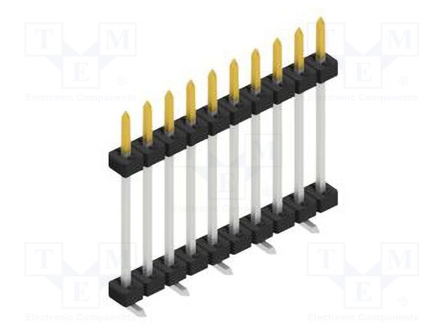 Connector: pin strips; pin header; male; PIN: 10; 2mm; SMT; 1x10