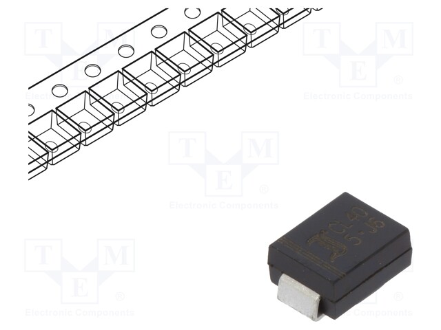Diode: CRD; single diode; SMB; 3÷90V; 34÷46mA; 1W